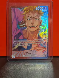 One Piece Two Legends Marco OP08-002 Parallel Alternate Alt Art Leader NM - Image 1