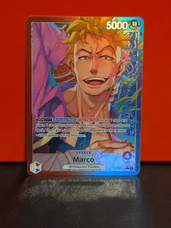 One Piece Two Legends Marco OP08-002 Parallel Alternate Alt Art Leader NM - Image 3