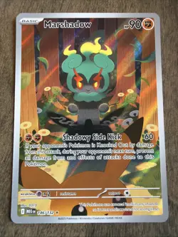 Pokemon TCG Marshadow #146/132 ME01: Mega Evolution Illustration Rare Holo - Image 1