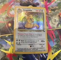 Pokemon TCG Dragonite Fossil 4/62 Holo Rare 100 HP 1999 Wizards Base Set - Image 1