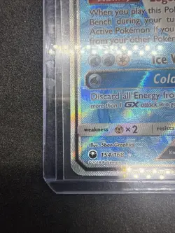 Pokemon TCG Articuno GX Full Art Holo Card Celestial Storm 154/168 - Image 3