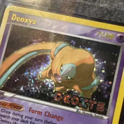 Pokemon TCG Deoxys EX Deoxys 18/107 Holo Rare Psychic Basic Card 2005 - Image 5