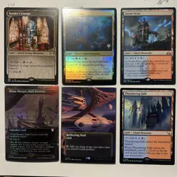 Magic The Gathering Land Lot MTG Commander 6 Cards All Different See Pics - Image 1