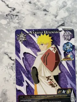 Naruto TCG CCG Naruto Uzumaki Hokage Promo Card English Ultimate Ninja Storm 3 - Image 3