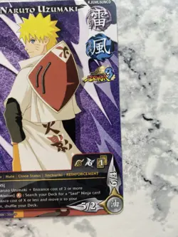 Naruto TCG CCG Naruto Uzumaki Hokage Promo Card English Ultimate Ninja Storm 3 - Image 5