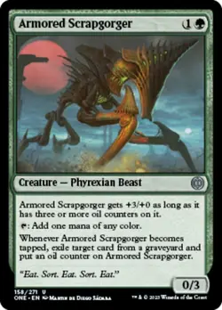 Armored Scrapgorger Light Play, English Magic the Gathering MTG Phyrexia: All Wi - Image 1