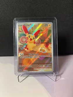 Pokemon Scarlet & Violet Paradox Rift Plusle Illustration Rare #193/182 - Image 1