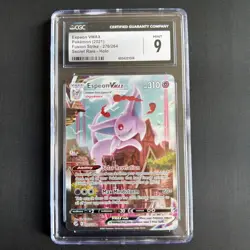 CGC 9 MINT Graded Pokemon 2021 Espeon VMAX Alt Art 270/264 SWSH Fusion Strike - Image 1