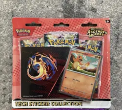 Pokemon TCG Ascended Heroes Tech Sticker Collection Charmander & Gastly 6 Packs - Image 3