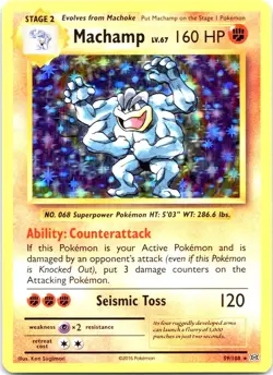 Pokemon TCG Machamp Holo Rare 59/108 XY Evolutions NM/LP - Image 1