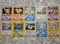10x WOTC Vintage Pokemon Bundle | Pokemon TCG Base Set - Image 1