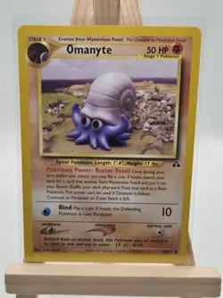 Omanyte 60/75 WOTC Vintage Pokemon | Neo Discovery Pokemon TCG #2 - Image 1