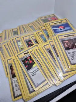 10x WOTC Vintage Pokemon Trainer Bundle Team Rocket Fossil Base Set - Image 1