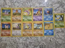 11x WOTC Vintage Pokemon Bundle | Pokemon TCG Base Set - Image 1