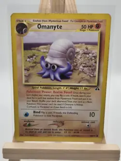 Omanyte 60/75 WOTC Vintage Pokemon | Neo Discovery Pokemon TCG #3 - Image 1