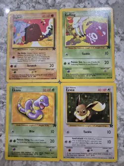 4x WOTC Vintage Pokemon Bundle | Pokemon TCG Team Rocket - Image 1