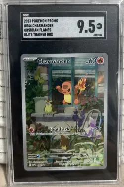 Pokemon 2023 SV Promo Charmander #44 Obsidian Flames SGC 9.5 - Image 1