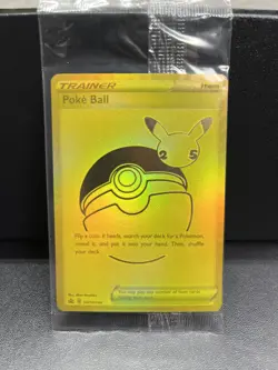 Pokemon TCG Pikachu Celebrations SWSH145 & Poke Ball Gold SWSH146 Promos, Sealed - Image 3