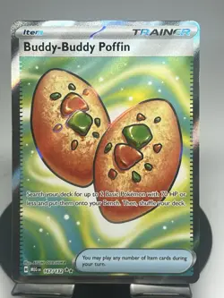 Pokemon TCG Buddy-Buddy Poffin 167/132 Mega Evolution Ultra Rare NM - Image 1