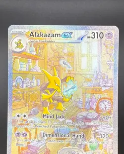 Alakazam ex 201/165 Pokemon TCG SV: Scarlet & Violet 151 SIR Full Art NM - Image 3