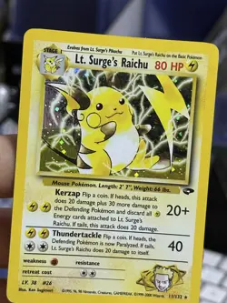 #3 Lt. Surge's Raichu 11/132 Gym Challenge 2000 Holo Rare WOTC Pokemon - Image 5