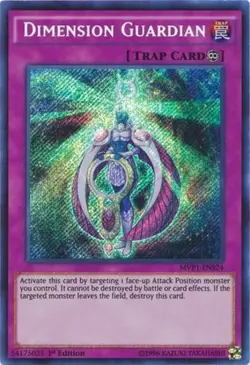 Dimension Guardian - MVP1-ENS24 - Secret Rare - 1st Edition Near Mint Yugioh Car - Image 1