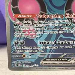 Pokemon SV Shrouded Fable Pecharunt ex 85 Ultra Rare Full Art card NM 085/064 - Image 2