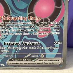 Pokemon SV Shrouded Fable Pecharunt ex 85 Ultra Rare Full Art card NM 085/064 - Image 3