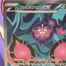 Pokemon SV Shrouded Fable Pecharunt ex 85 Ultra Rare Full Art card NM 085/064 - Image 5