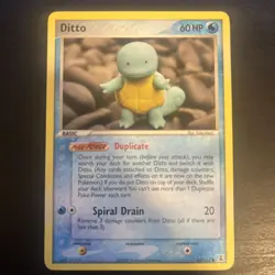 Pokemon TCG Ditto EX Delta Species Card 64/113 Squirtle Regular - LP - Image 1