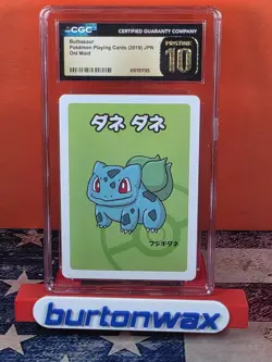 ✨✨ CGC PRISTINE 10 BULBASAUR OLD MAID PLAYING CARDS 2019 JAPANESE POKEMON CARD - Image 1