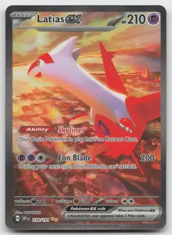 Latias ex Special Illustration Rare Holofoil SV08: Surging Sparks 239/191 NM - Image 1