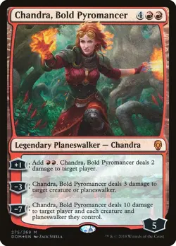 [MTG] Chandra, Bold Pyromancer (Foil) (275) (DOM) LP-HP - Image 1