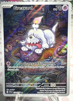 Pokemon TCG Greavard Illustration Rare Card 214/198 Scarlet & Violet Base Set - Image 1