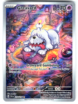 Pokemon TCG Greavard Illustration Rare Card 214/198 Scarlet & Violet Base Set - Image 2