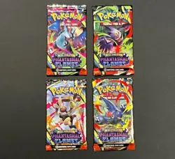 Pokemon Mega Evolution Phantasmal Flames Booster Pack Art Set Sealed Lot of 4 - Image 1