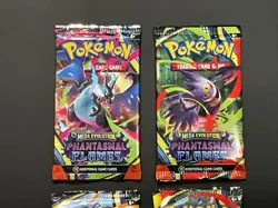 Pokemon Mega Evolution Phantasmal Flames Booster Pack Art Set Sealed Lot of 4 - Image 2