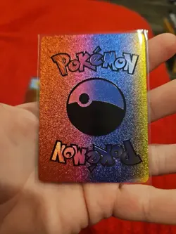 Pikachu LOT of 5 Rainbow Foil Vinyl Fan Art Textured Collector Cards Card MINT - Image 5