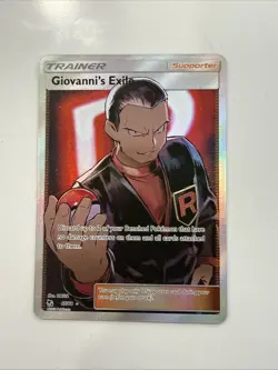 Pokemon Card - Giovanni's Exile Hidden Fates 67/68 Ultra Rare Full Art SM Holo - Image 1