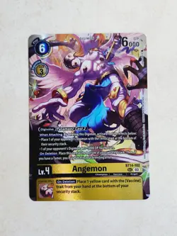 Angemon BT14-102 Blast Ace (Secret Rare) Digimon Card - Image 1