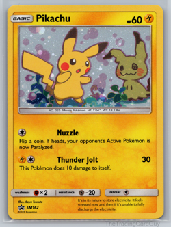 Pikachu - SM162 Pokemon SM Promo - Holo ⚡HP NO CREASES OR DENTS - Image 1