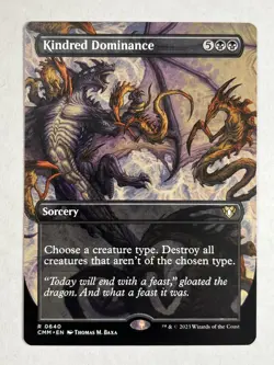 Kindred Dominance (Borderless) Commander Masters Regular - Image 1
