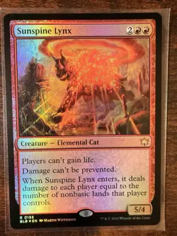 MTG - Bloomburrow - Sunspine Lynx Foil Rare - 155 - NM-Mint! - Image 1