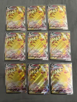 Pokemon Lot of 9 Pikachu Vmax Promo SWSH286 - Image 1