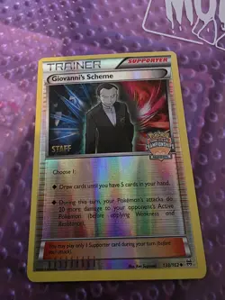 Giovanni's Scheme 138 staff pokemon regional promo LP-NM - Image 1