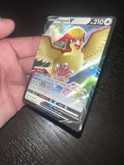 Pokemon TCG Pidgeot V Sword & Shield - Lost Origin 137/196 HUGE MISCUT ERROR - Image 4
