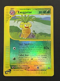 Pokemon TCG - Exeggutor - 12/147 Aquapolis e-Reader Reverse Holo Rare - Image 1