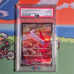 Pokemon TCG 2024 Latias ex #087/064 Sv7a Paradise Dragona Holo Japanese PSA 10 - Image 1