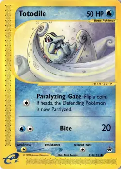 Totodile 135/165 - Expedition - Pokemon - LP - Image 1