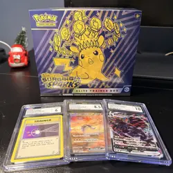 Pokemon TCG Surging Sparks Elite Trainer Box ETB NEW SEALED + Slabs - Image 1